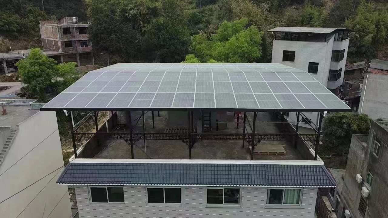 温县15kw+10kwh自建别墅家庭光伏储能系统